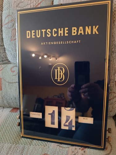 Vintage glas drehkalender - glas,