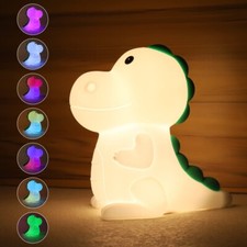 Dinosaurier Nachtlicht LED Silikon Kinder Touch Lampe Wiederaufladbar Nachtlampe