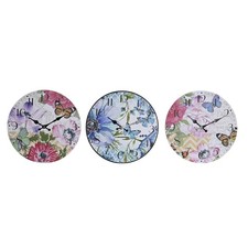 Wanduhr DKD Home Decor Bunt