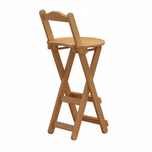 Barstuhl klappbar bambus glatt - bambus,