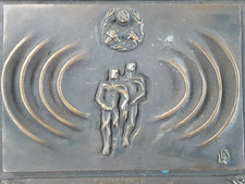 Gelbguss Bronze Plakette,RP