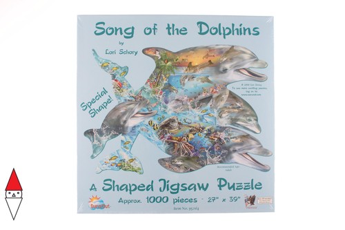Sunsout delfini formpuzzle - delfini,