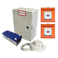 RWA-Set: RWA-Zentrale 4A-1D inkl. 2xHandauslösetaster + Rauchmelder | Rauchabzug