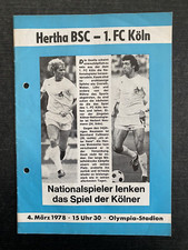 BL 77/78 Hertha BSC - 1. FC