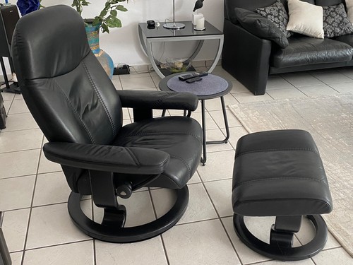 Stressless sessel mit - sessel, hocker