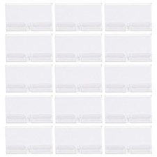 50 Sets durchsichtige Etikettenhalter aus Draht für Regale