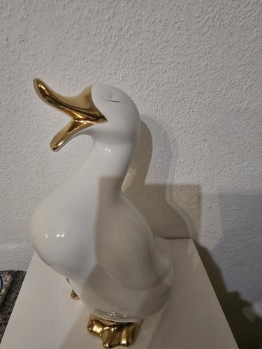 Porzellan figur ente - figur, mit