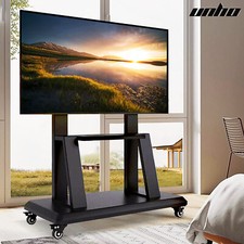 TV Ständer mit ROLLEN 70 75 85 100 Zoll Standfuß Fernsehständer Höhenverstellbar