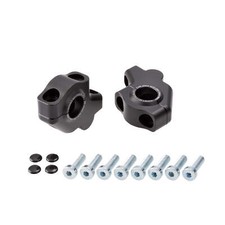 Lenkererhöhung 30mm schwarz mit Versatz für Yamaha XJ 900 S Diversion (97-03) 4K