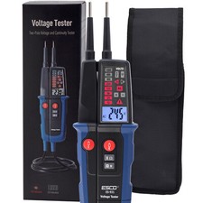 Spannungsprüfer 2 polig 12-1000V AC/DC Phasenprüfer Drehfeldrichtung FI-Schalter