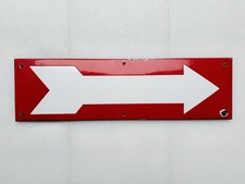 Emailschild Standard Motor Oil Benzin Tankstelle - 80x23cm - Original, um 1930