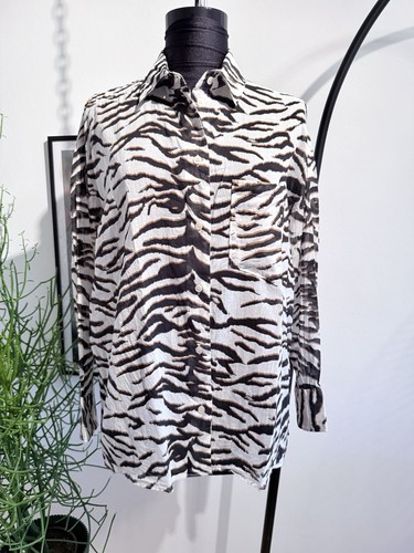 Bluse mit zebra print - h&m, zebra-print