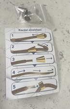 Handy Kordelstopper Kordelendstück 2 Stück universal silber konisch Neu