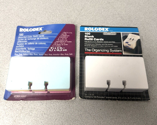 Rolodex zwei packungen mit - "rolodex",