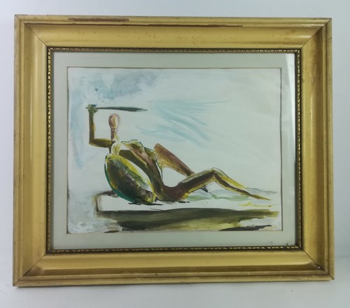 Mid century aquarelle - aquarelle,, bild