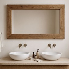 Massivholz Wandspiegel Eiche