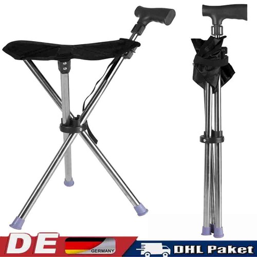 Faltbarer gehstock mit sitz - faltbarer,