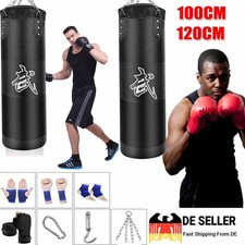 100/120cm Boxsack Set Boxhandschuhen Erwachsene Punching Training Bag Sandsack