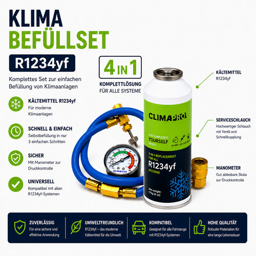 Kältemittel set r1234yf - set,