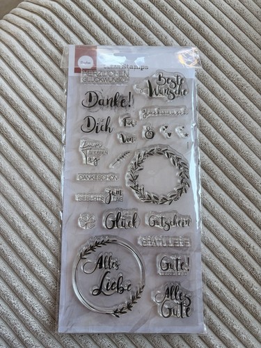 Clear stamps gruß - clear, gruß-