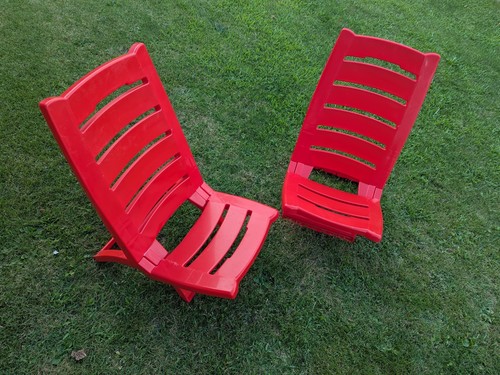 Strandstühle in rot - 2, x