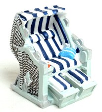 Strandkorb blau-weiß zum