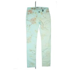 Exit Brooklyn Jeans Hose super stretch Slim Skinny W29 L32 Blume gemustert Mint