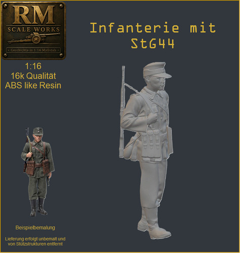 Ww2 wehrmacht figur - 1:16,