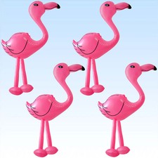 4 x Aufblasbarer Flamingo 64cm