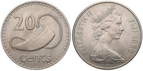 Fidschi fiji 20 cents - -,
