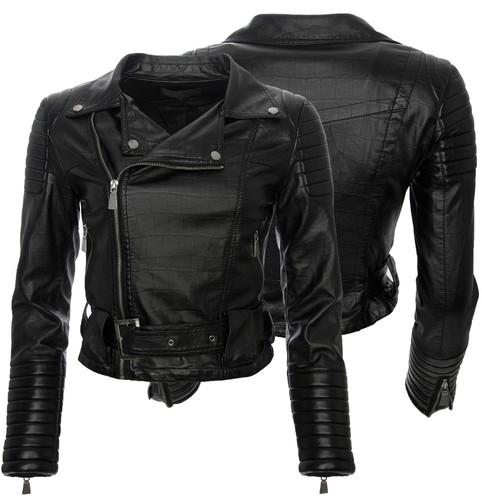 Damen kunstleder jacke sommer - kunstleder,