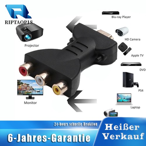 Hdmi stecker auf rca 3 - hdmi,