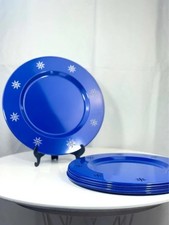 6er Set Metallteller hellblau