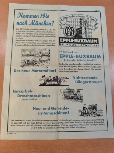 Prospekt dlg 1929 epple - 1929,