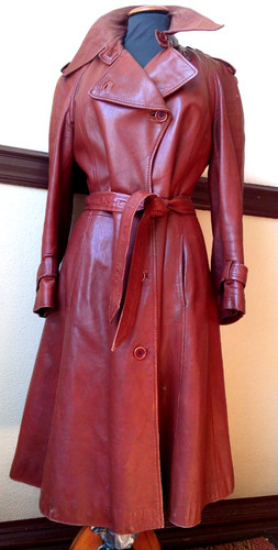 Ledermantel braun größe - ledermantel, l