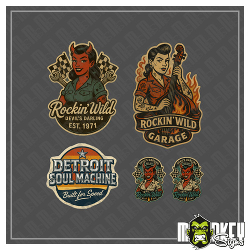 Teiliges rockabilly - 5-teiliges,