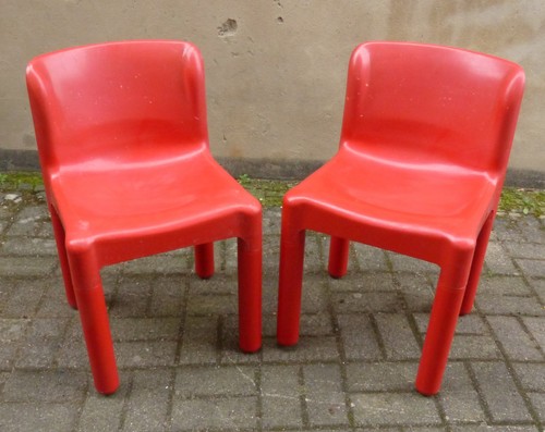 Kartell rote design stühle - rote,