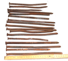 17x Alte Nägel / Nagel - 20 - 25 cm - sehr stabil - für Balken / Fachwerk  (#B1)