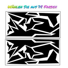 2x Camouflage Aufkleber Formen