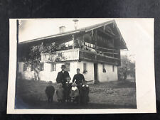 orig. Foto als AK - Bauernhof mit Familie - Nähe Fridolfing / Oberbayern um 1900
