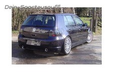 Fox Duplex Sportauspuff VW Golf 4 R32-Design 1x90mm schräg mit Abs.