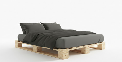 Palettenbett aus holz - aus,