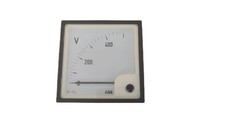 ABB F96 NW Voltmeter 0-600V AC Einbaumessgerät Analog Anzeige Messinstrument