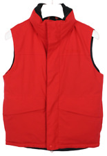 Marmot Weste Herren XS Reißverschluss mit Daunen Gefüllt Hoher Kragen Rot