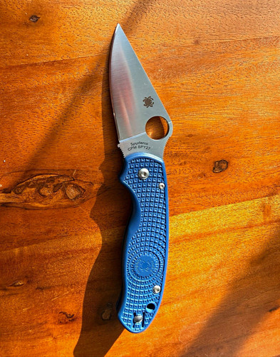 Spyderco para cpm spy27 blau - 3,
