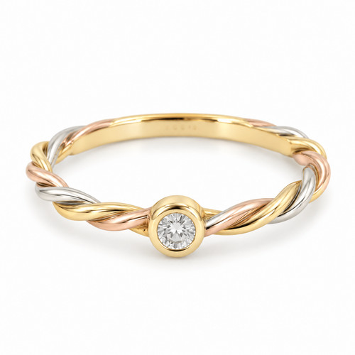 Cartier ring trinity - cartier, tricolor