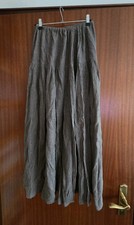 Langer Stufenrock in taupe