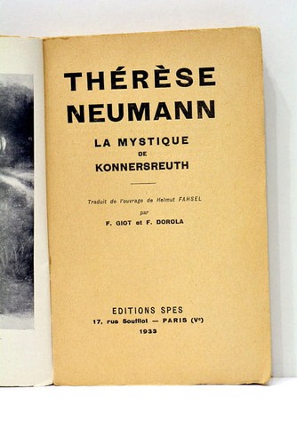Therese neumann die mystik - neumann,