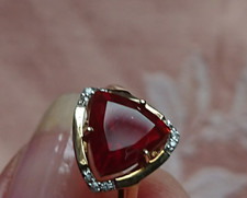 Ring mit Feueropal und Zirkon, GG 375