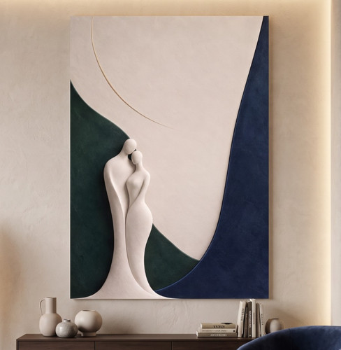 Wandbild liebespaar abstrakt - wandbild,